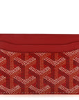 Goyardine Saint Sulpice Card Holder Red