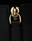 Grained Calfskin Small The Tote Bag Black
