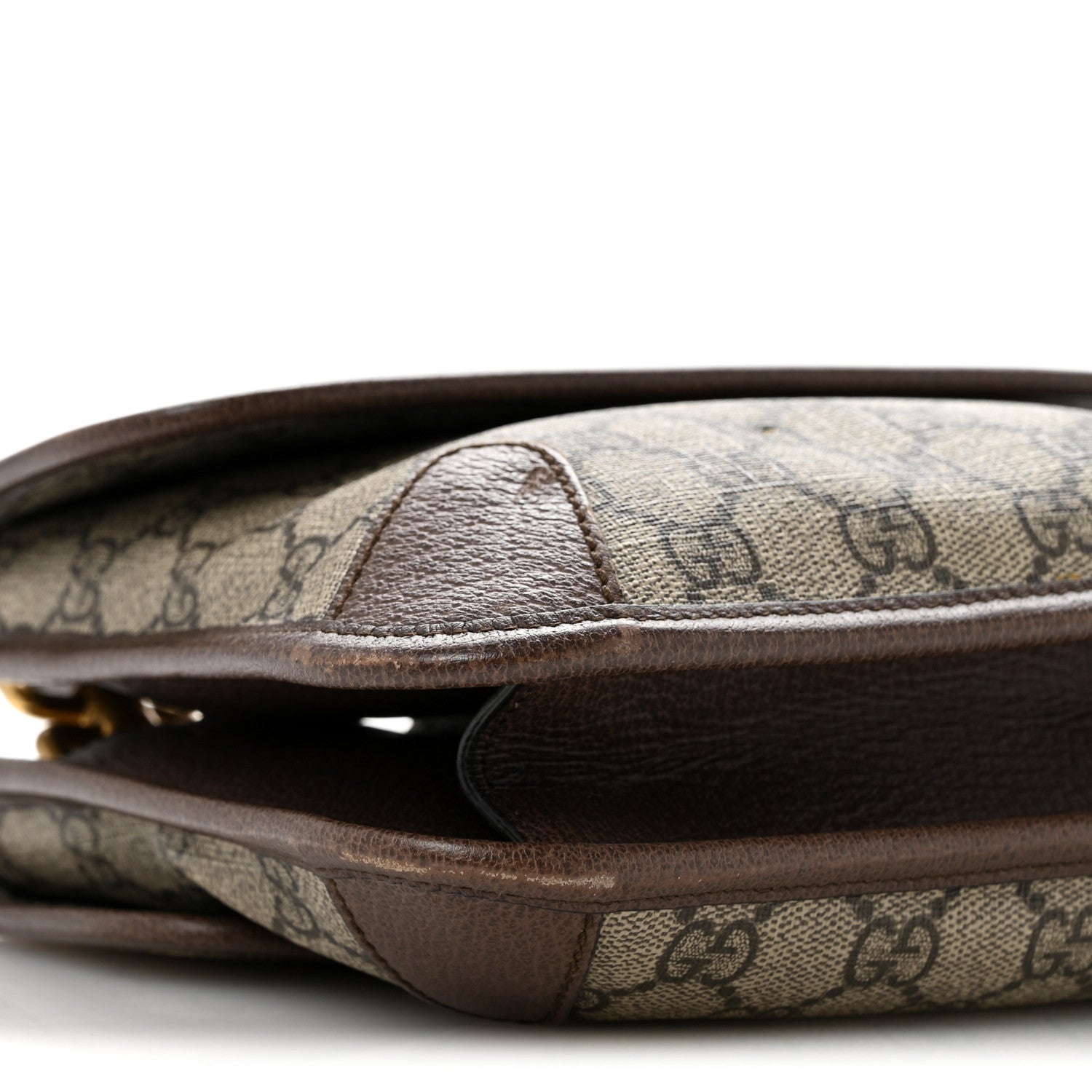 GG Supreme Monogram Web Small Neo Vintage Double Flap Messenger Bag Beige New Acero