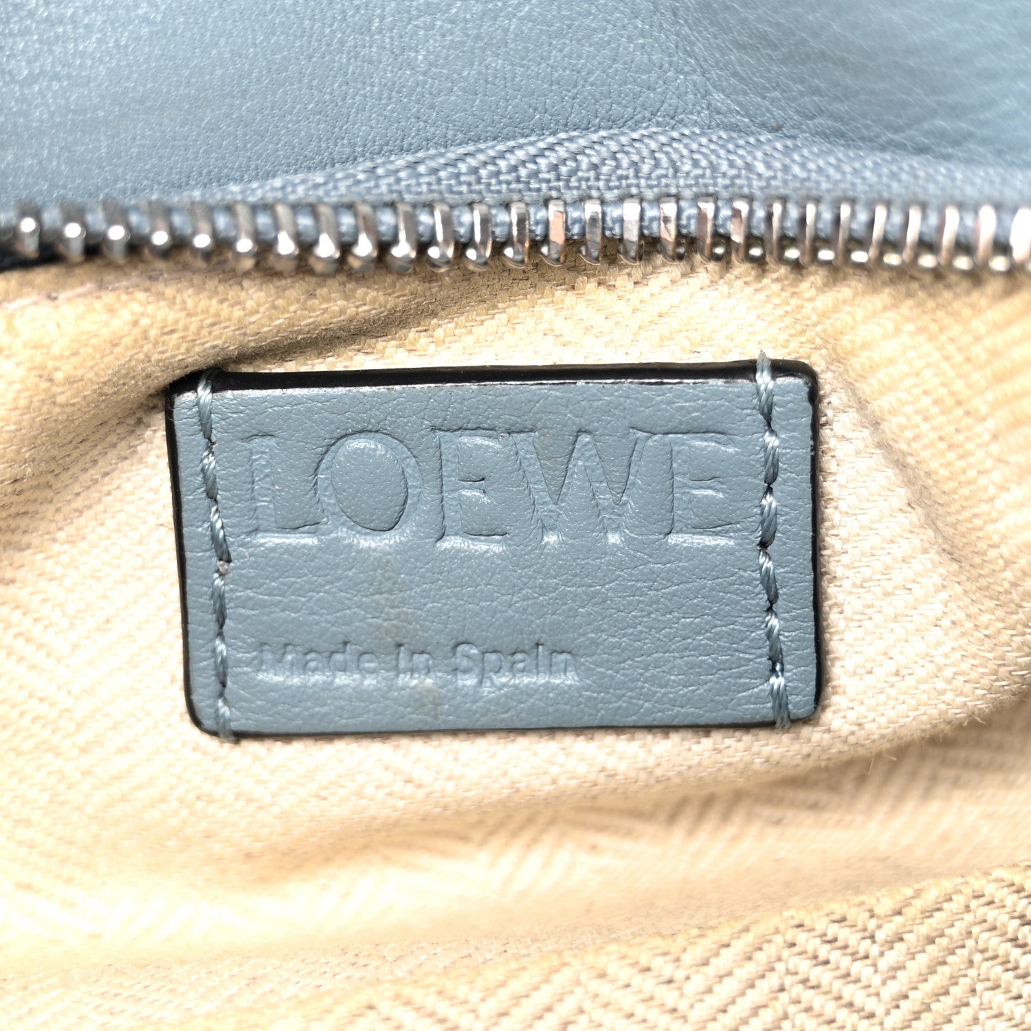 Calfskin Small Puzzle Bag Stone Blue
