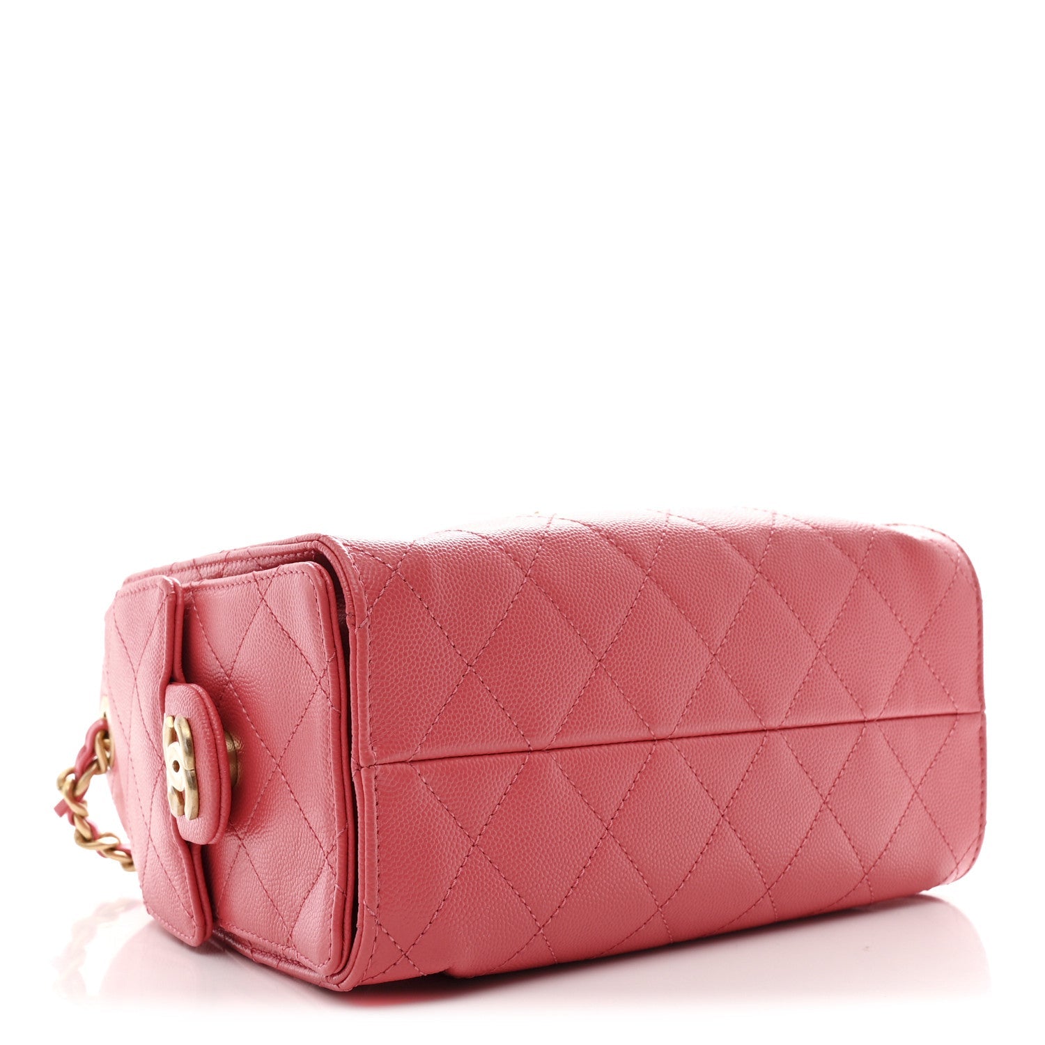 Caviar Quilted Mini CHNL 25 Handbag Coral