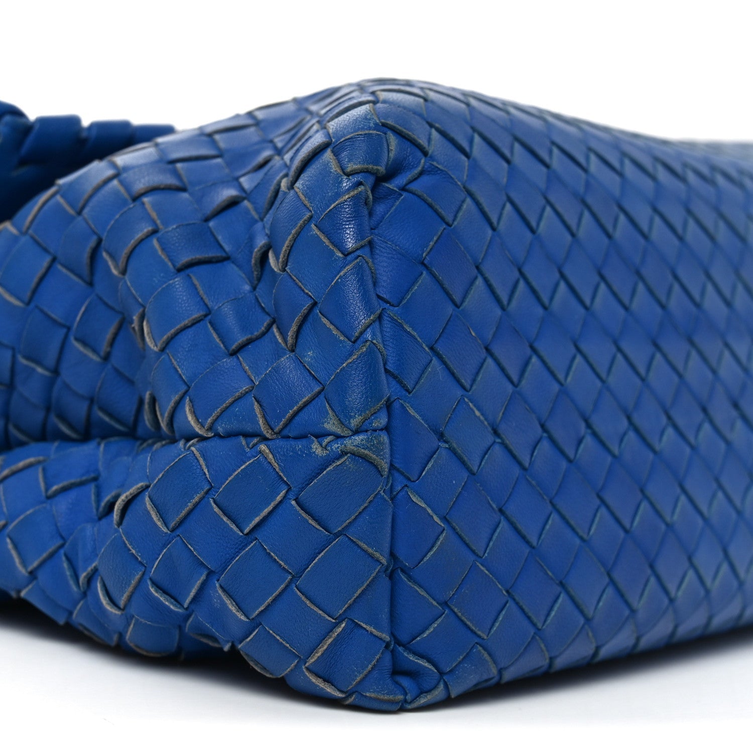 Nappa Intrecciato Medium Olimpia Shoulder Bag Blue