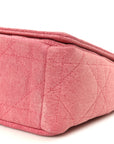 Denim Macrocannage Medium Caro Bag Fuchsia Multicolor