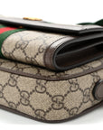 GG Supreme Monogram Web Mini Ophidia Bag Beige Ebony