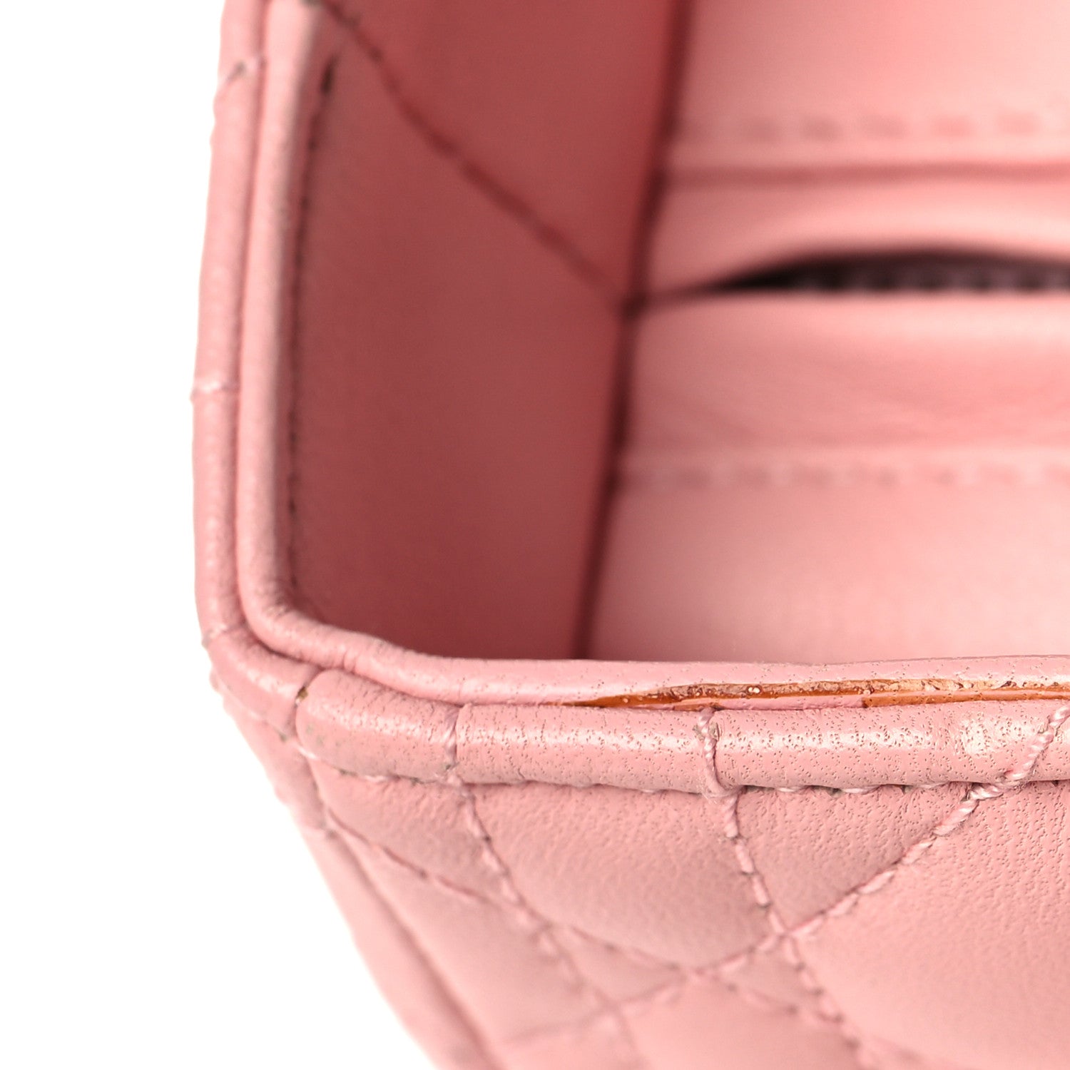 Lambskin Cannage Medium Lady D1OR Light Pink