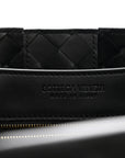 Nappa Intrecciato Medium Andiamo Shoulder Bag Black