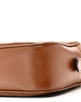 Glazed Calfskin Matelasse Diagonal Small GG Marmont Chain Shoulder Bag Cuir