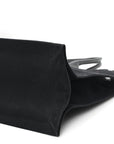Linen Calfskin Rive Gauche Tote Black