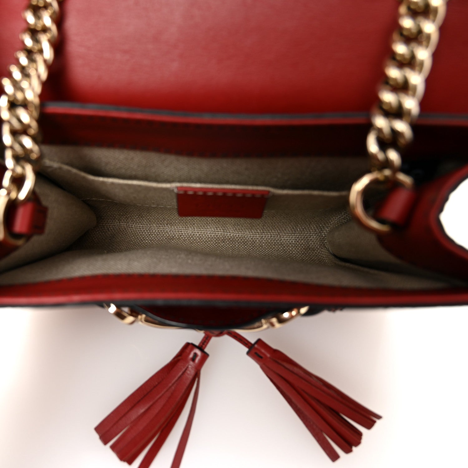 Soft MicroGCCIssima Mini Emily Chain Shoulder Bag Rosso