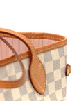 Damier Azur Neo Neverfull MM Rose Ballerine