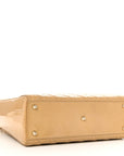 Patent Cannage Large Lady D1OR Dark Beige