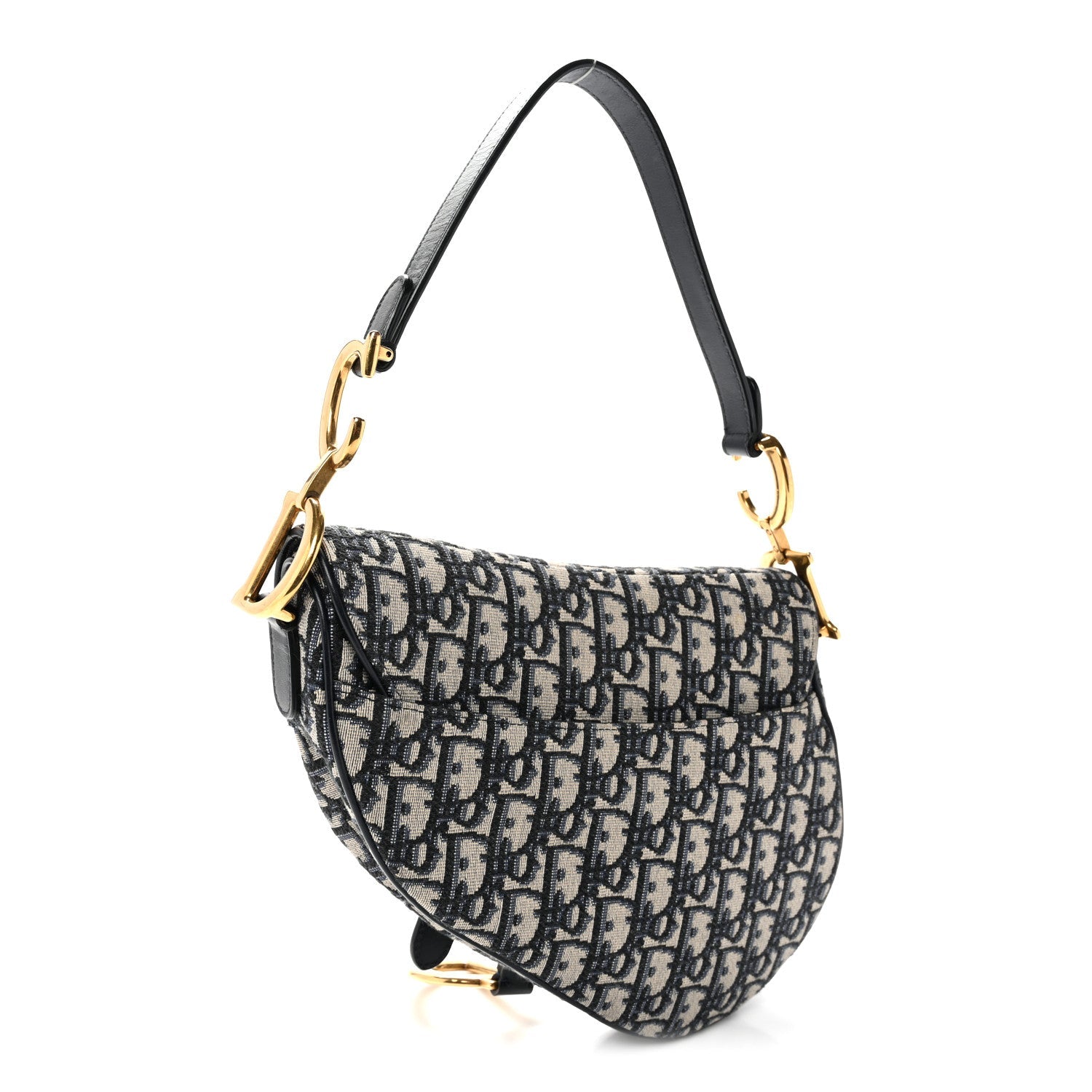 Oblique Saddle Bag Blue