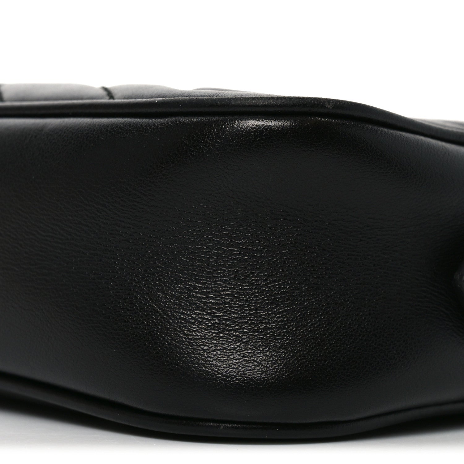 Calfskin Matelasse Mini GG Marmont Chain Shoulder Bag Black