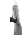 Calfskin Crocodile Embossed Nano Belt Bag Grey