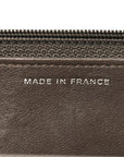 Snakeskin Wallet On Chain WOC Brown Silver
