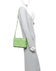Lambskin Maxi Intrecciato Cassette Crossbody Bag Pistachio