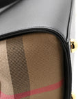 Calfskin Mega Check Small Banwell Tote Black