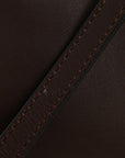 Calfskin Mini Flamenco Knot Clutch Chocolate