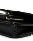 Caviar Quilted Business Affinity Clutch With Chain Black