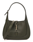 Grand Prix Calfskin Medium Jackie 1961 Hobo Dark Green