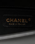 Lambskin Quilted Small Boy Flap Black
