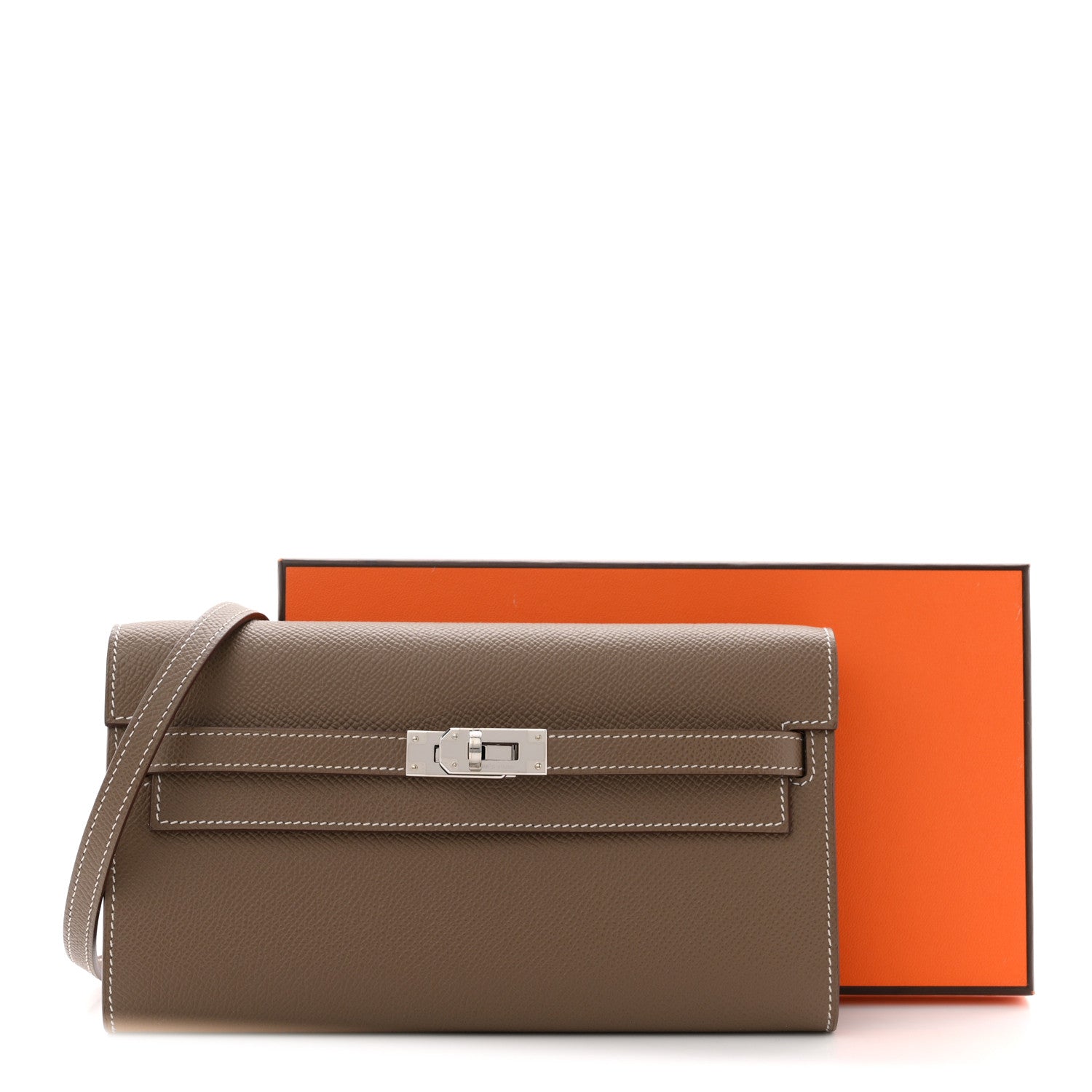 Epsom Kelly Wallet To Go Etoupe