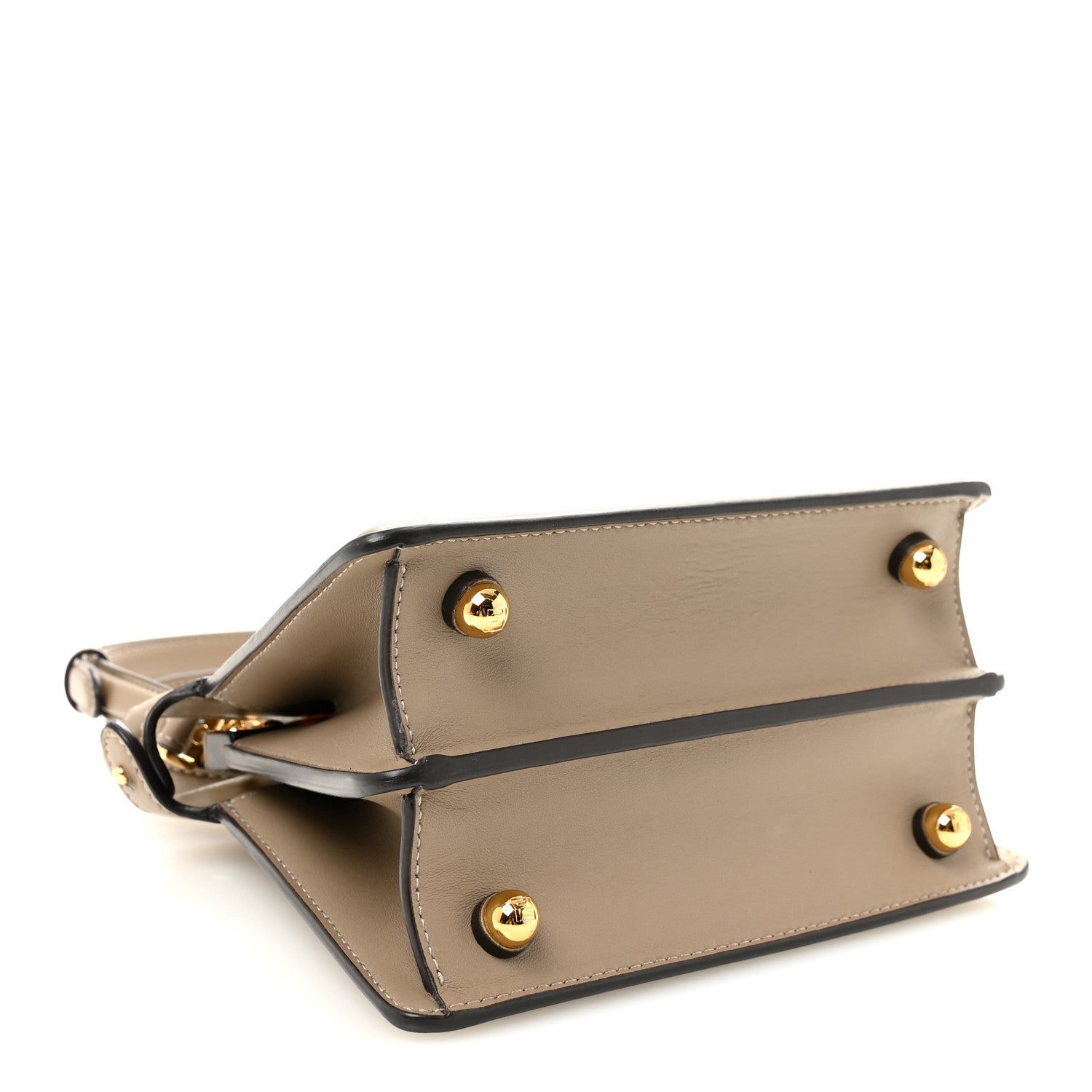 Shiny Nappa Petite Peekaboo I SEE U Satchel Tortora