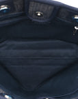 Denim Small Deauville Tote Blue Orange