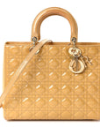Patent Cannage Large Lady D1OR Beige