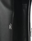 Swift Shiny Niloticus Crocodile Kelly Depeches 25 Pouch Black