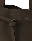 Soft Grained Calfskin Small Belt Cabas Phantom  Taupe