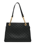 GCCIssima Signature Medium Shoulder Tote Bag Black