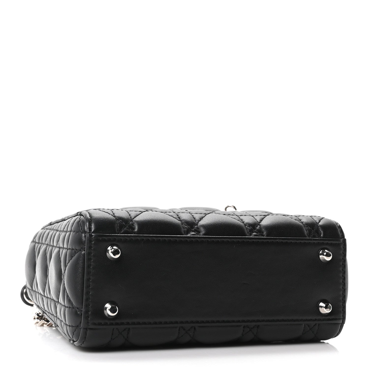 Lambskin Cannage Mini Lady D1OR Black