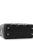 Lambskin Cannage Mini Lady D1OR Black