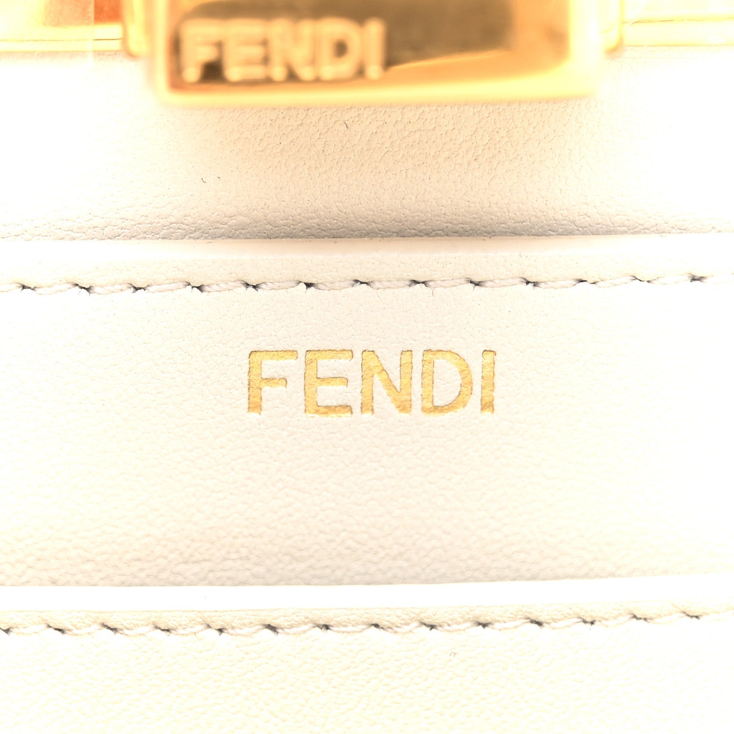 Vitello Seta Shiny Nappa Small Peekaboo I SEE U Satchel Wasabi White