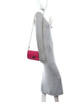 Lambskin Cannage Miss D1OR Promenade Pouch Fuchsia