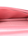 Caviar Quilted Wallet on Chain WOC Pink