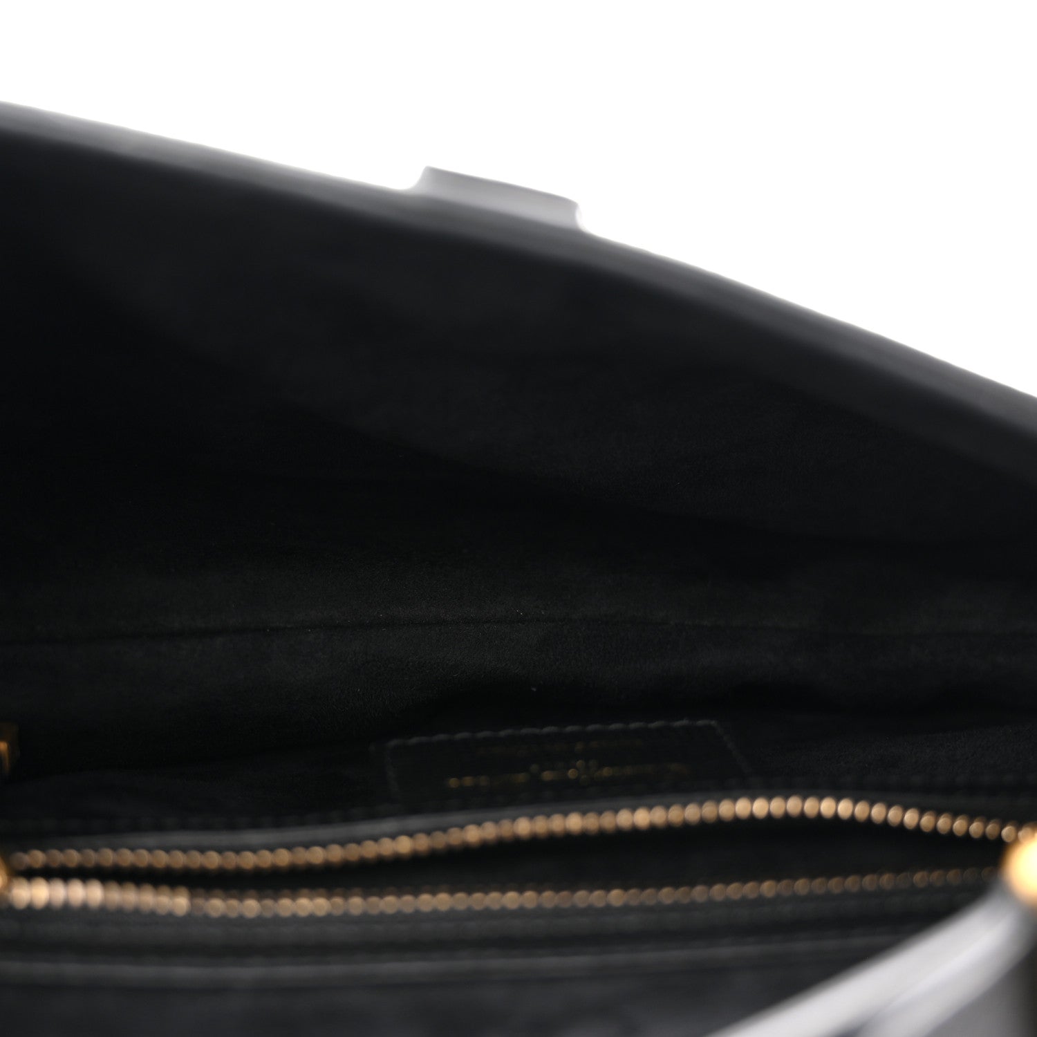 Grained Calfskin Saddle Bag Black