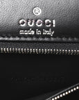X GCCI Canvas Boarded Plutone Calfskin Flora Logo Print Small Hourglass Top Handle Bag White Multicolor Black
