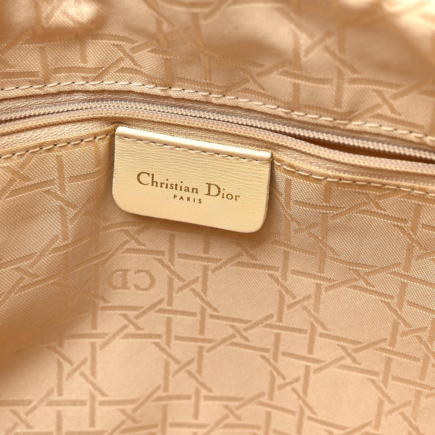 Nylon Cannage Large Lady D1OR Tan