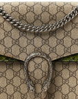 GG Supreme Monogram Snakeskin Medium Dionysus Shoulder Bag Green