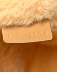 Suede Shearling Triomphe Medium Cabas Anais Natural