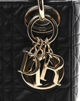 Lambskin Cannage Mini Lady D1OR Black