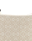 Jacquard Anagram Calfskin Small Cubi Bag Ecru Tan