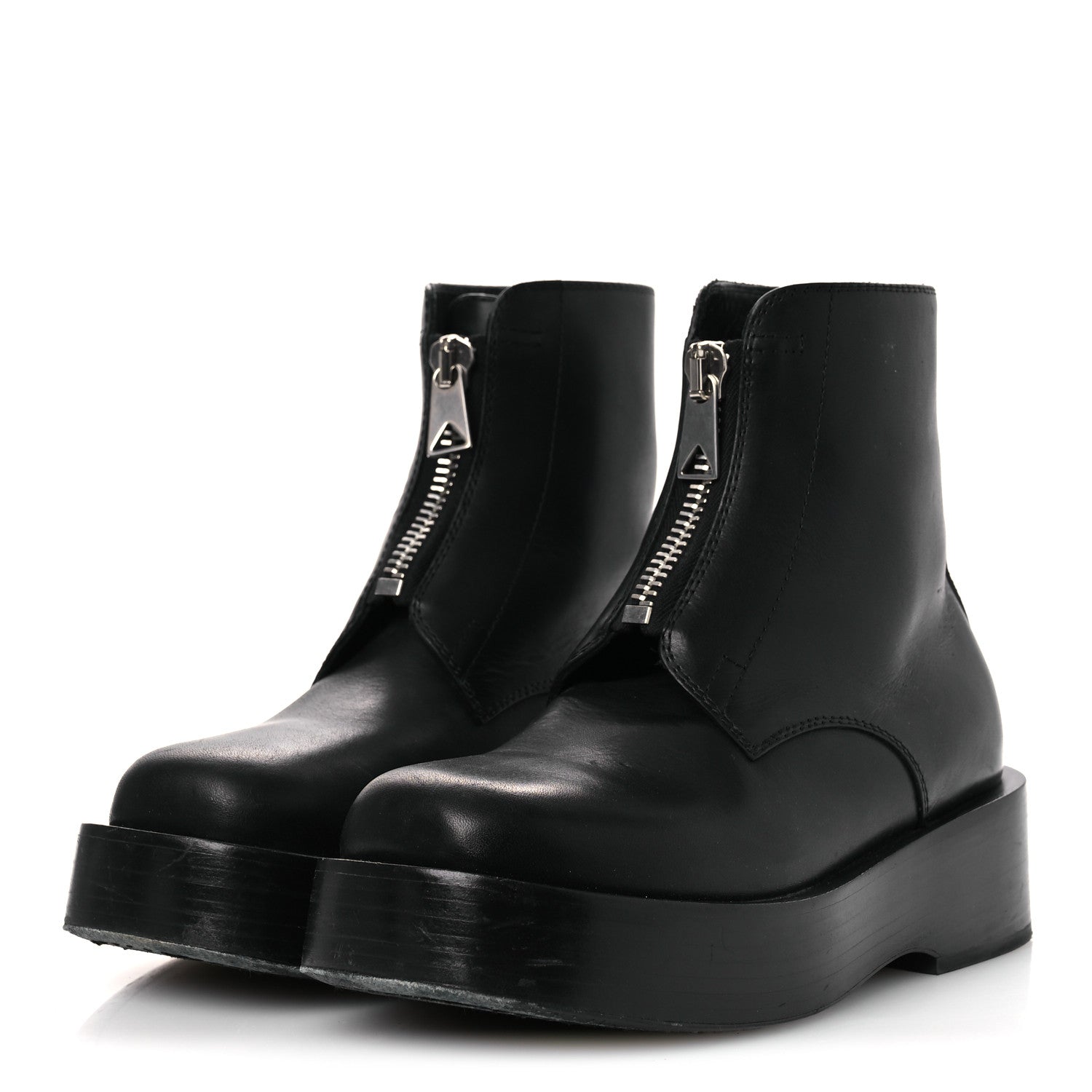 Calfskin Torino Ankle Boots 36 Black