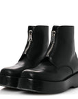 Calfskin Torino Ankle Boots 36 Black