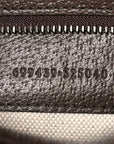 GG Supreme Monogram Textured Dollar Calfskin Web Ophidia Wristlet Shoulder Bag Beige Ebony New Acero