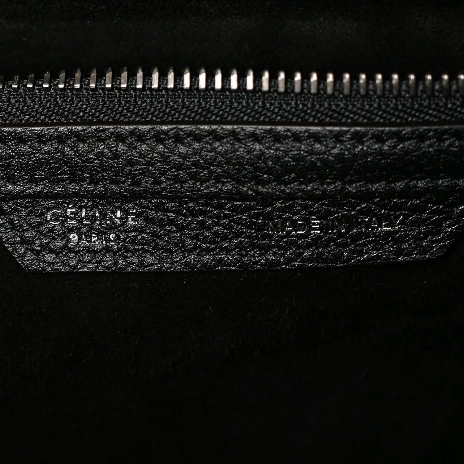 Drummed Calfskin Mini Luggage Black