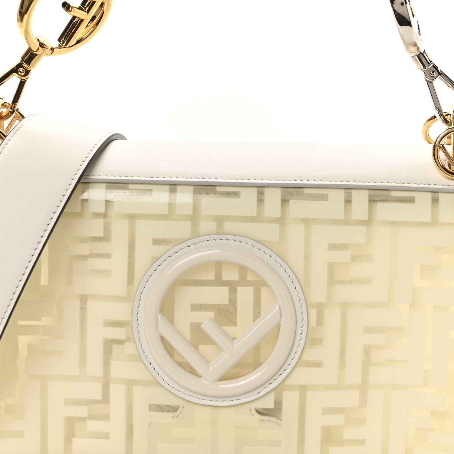 TPU FF Vitello Century F is FNDI Kan I Shoulder Bag White