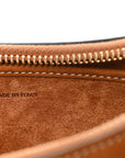 Suede Medium Strap Ava Triomphe Shoulder Bag Camel